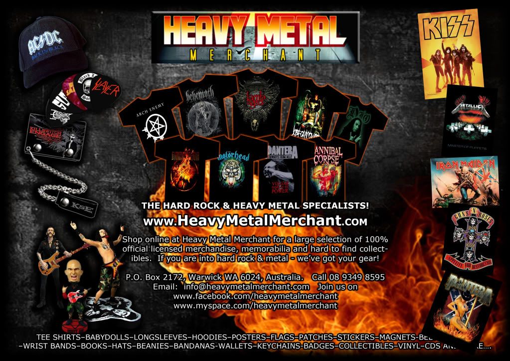 heavy metal shirts australia