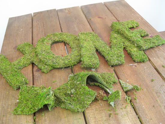 moss letters,moss covered letters,oh louise,oh louise blog,DIY moss