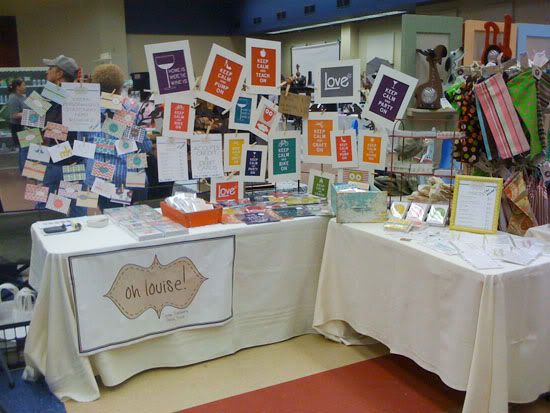 oh louise!,etsy fort worth,cowtown indie bazaar,booth displays,stationary show,stationery show