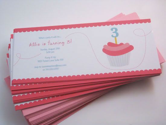 Oh Louise!,Oh Louise! blog,Allie's Invites,Birthday Invitations,Cupcake Invitations