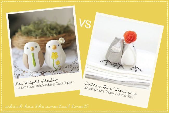 Etsy Throwdown Thursdays,Oh Louise blog,Etsy throwdown,etsy cake toppers,bird cake toppers