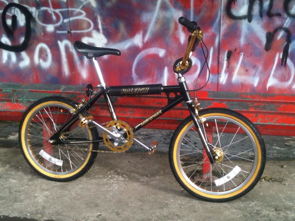 black and gold bmx