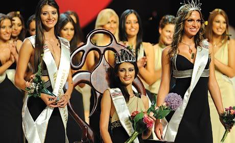 milica jelic anja saranovic jelena milosavljevic miss serbia world 2010 winner
