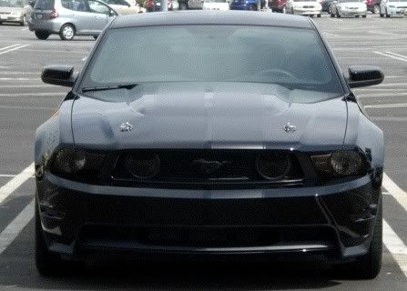 2010Mustang3jpg 2010 Mustang With Matte Black Ghost Stripes COOL