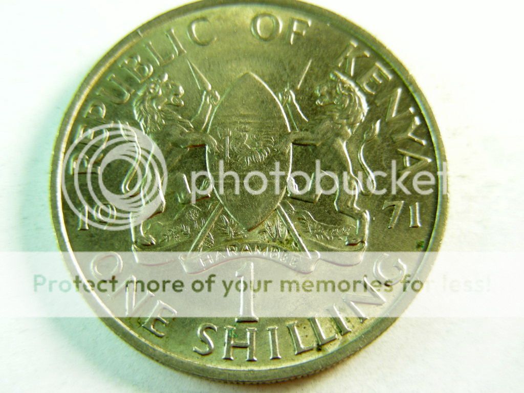 kenia 1 shilling 1971 spl/fdc (d1)