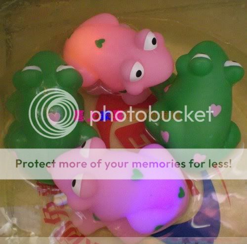 Baby Kids Bath Color Flashing Gift Frog Duck LED Toys