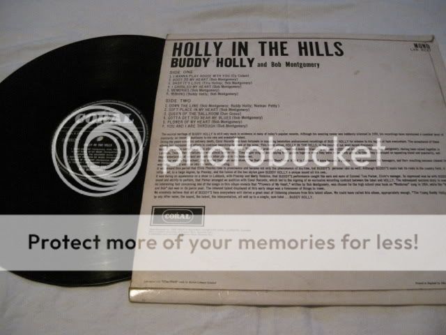 BUDDY HOLLY   HOLLY IN THE HILLS *FIRST PRESSING*  